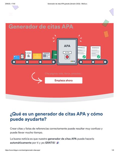 Generador de Citas APA Gratuito [Actualización 2025]